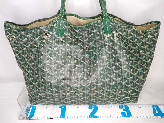 GOYARD GOYARD Goyard Saint Louis PM Green Tote Bag