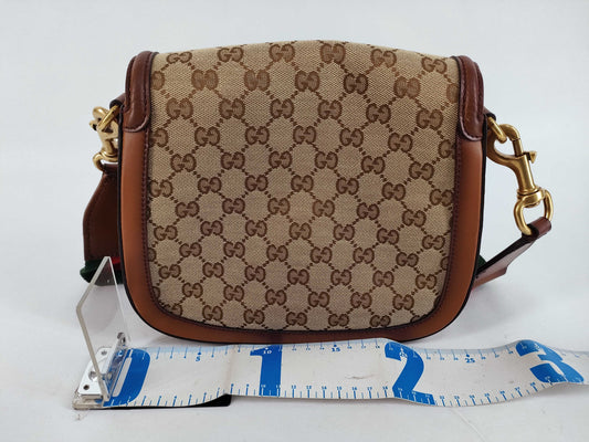 GUCCI GG Supreme Horsebit 1955 Shoulder Bag