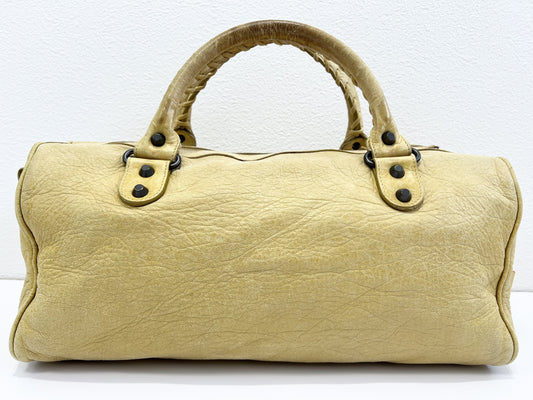 BALENCIAGA BALENCIAGA Balenciaga The Ziggy 2WAY Shoulder Bag Handbag Leather Yellow City Shoulder Bag