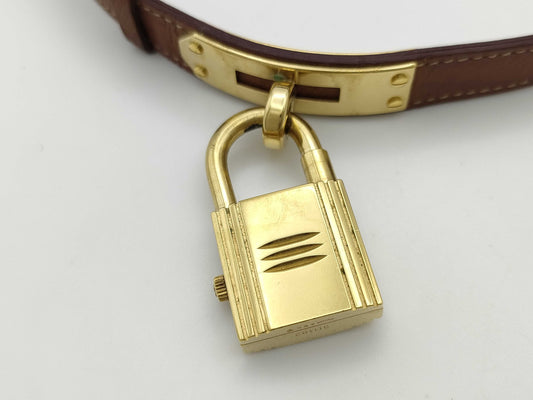 HERMES 911192 ◯Z Engraved White Dial Women's Watch