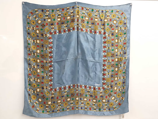 CHANEL 2 Pieces Summary Scarf