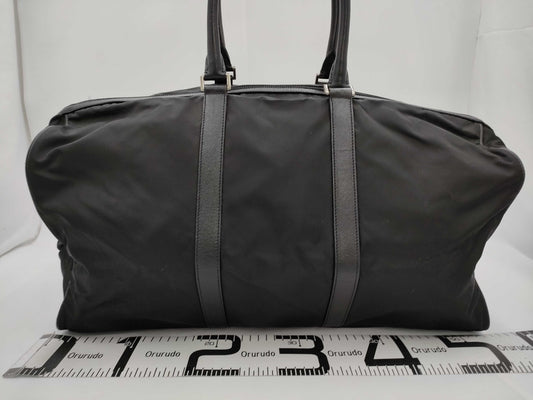 PRADA Nylon Leather Boston Bag Bag