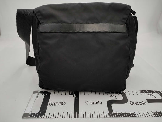PRADA Nylon Leather Shoulder Bag Shoulder Bag