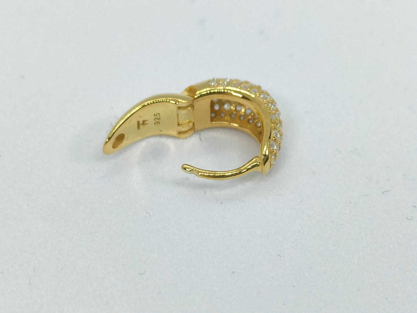 Tom Wood Ice Huggie Earrings Gold