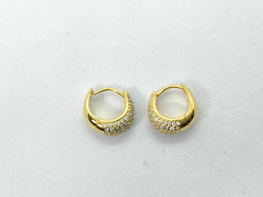 Tom Wood Ice Huggie Earrings Gold