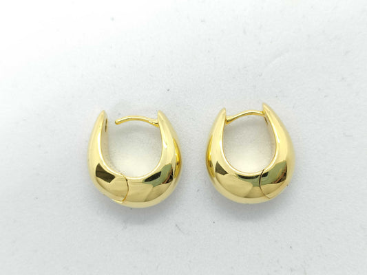 Tom Wood Ice Hoop Earrings, Small, Gold