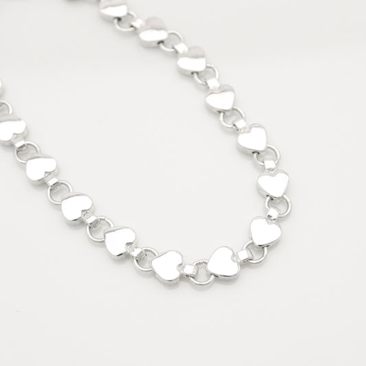 Tiffany & Co. Puff Heart Bracelet in Sterling Silver , Weight: 12.59g