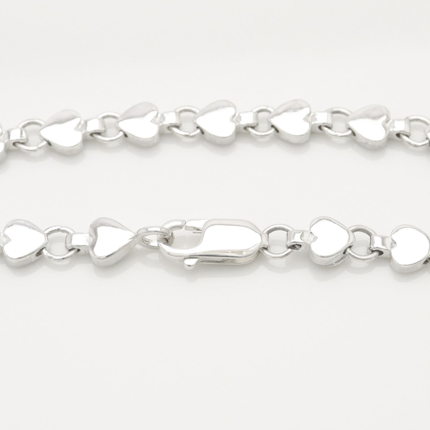 Tiffany & Co. Puff Heart Bracelet in Sterling Silver , Weight: 12.59g