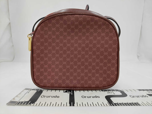 GUCCI Gucci Micro GG Sherry PVC Bordeaux 001/22/3080 Shoulder Bag