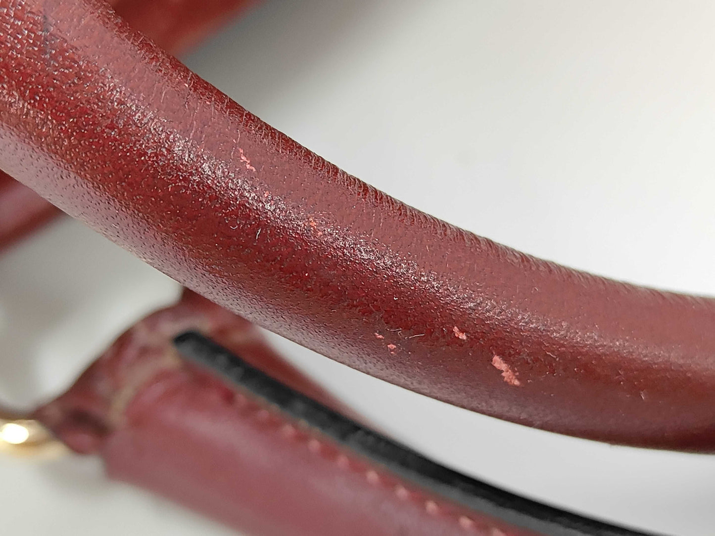 CELINE Macadam Mini Boston Suede Bordeaux Handbag