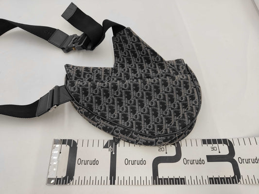 Dior Christian Dior Trotter Saddlebag Shoulder Bag