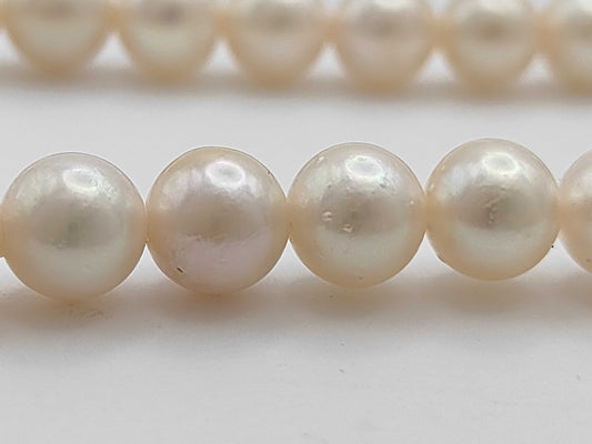 Pearl Diameter Approx. 6.5-6.9mm SV 28.9g Necklace