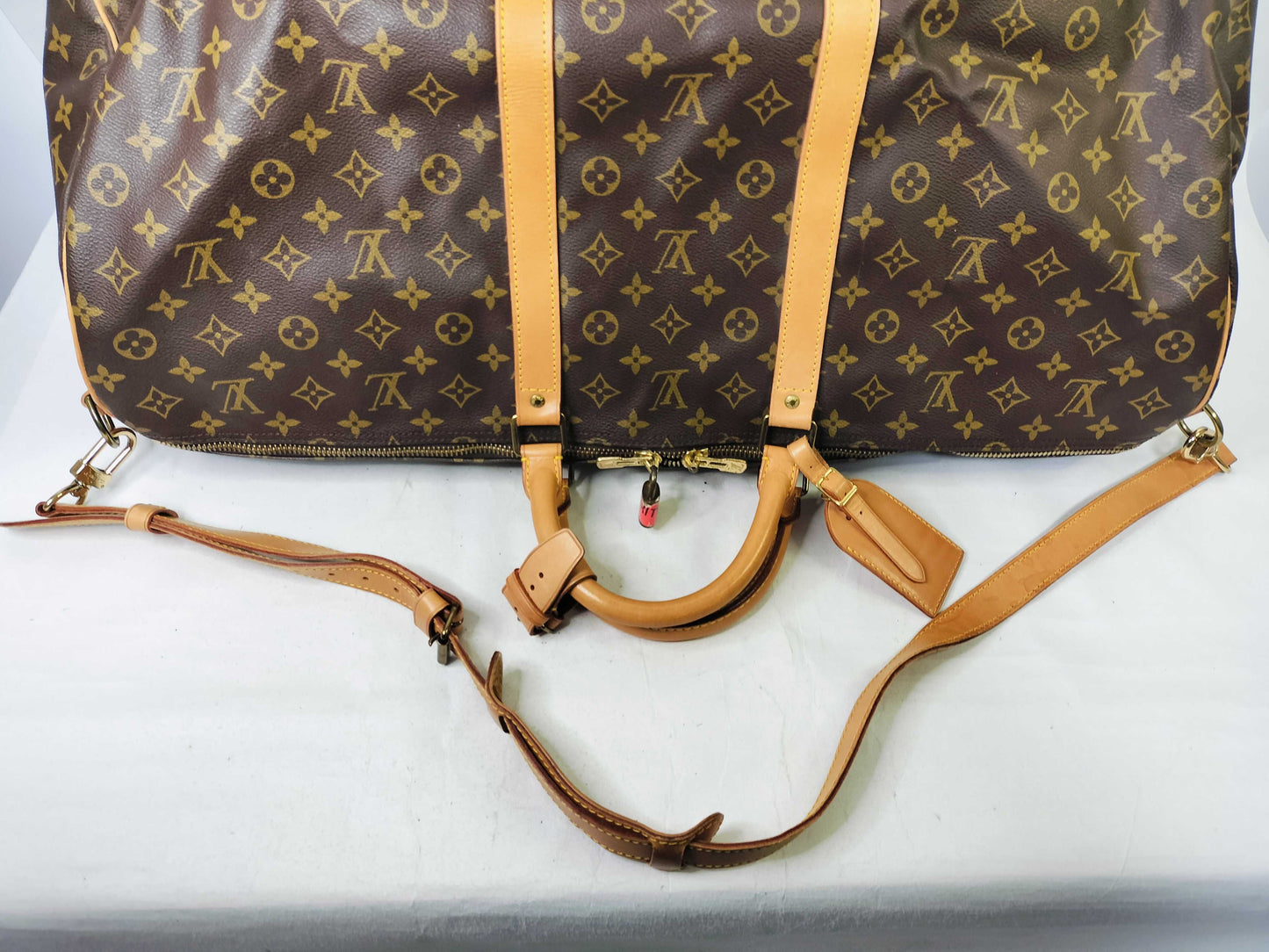 LOUIS VUITTON Monogram Vuitton Monogram Boston Back Boston Bag with Shoulder