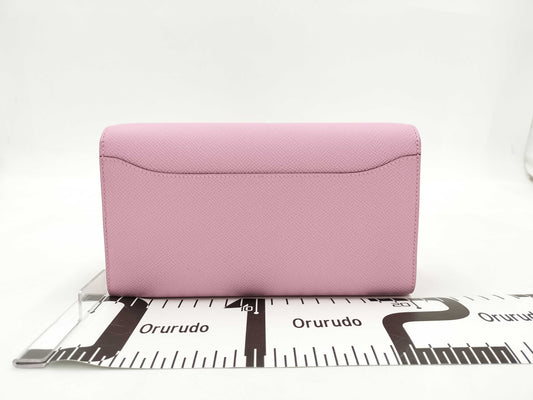 HERMES Constance Long Toe Go Vo Epson Mauve Sylvestre SV Hardware K-Engraved Shoulder Bag