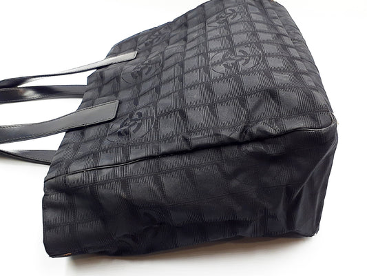 CHANEL New Travel Line All Sealed Black 3-Piece Set Tote Bag