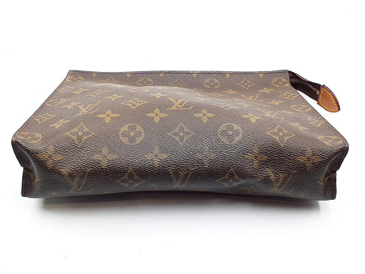 LOUIS VUITTON 4-Piece Set Monogram Pochette Homme Posh Toilette 26 Second Bag