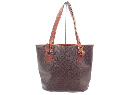 CELINE Macadam Leather Bucket Tote Tote Bag