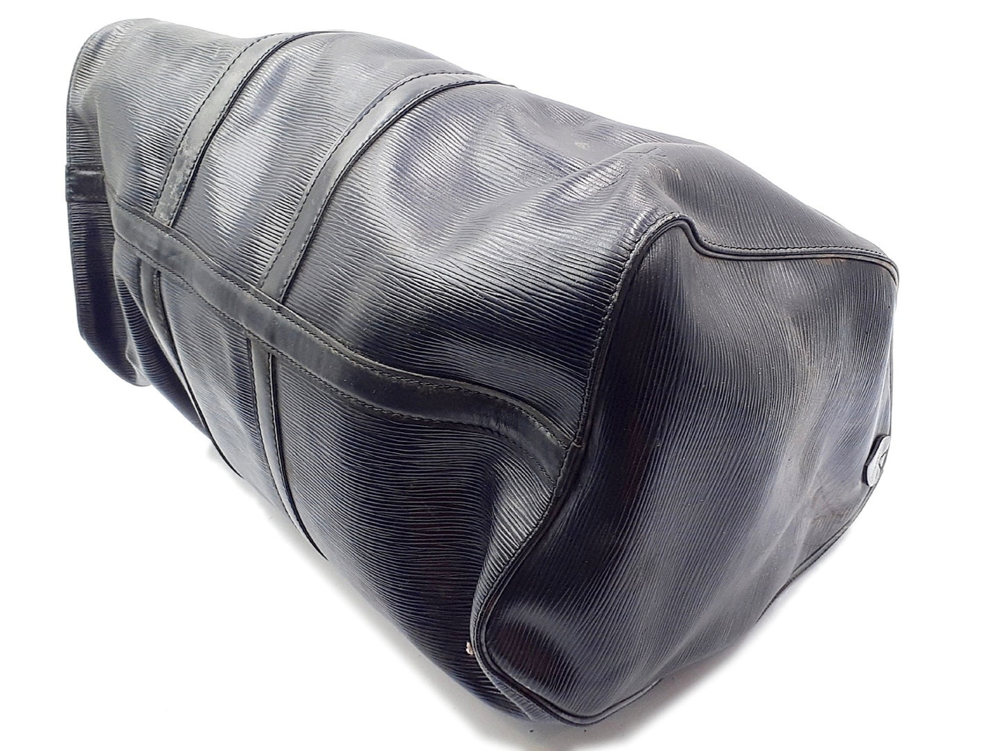 LOUIS VUITTON Epi Black Keypol 50 Boston Bag