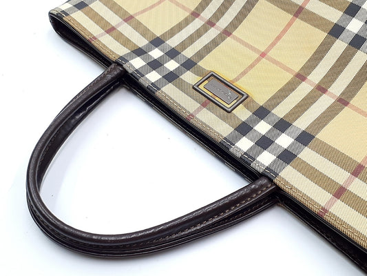 BURBERRY Novacheck Leather Bag Set of 4 Tote Bags