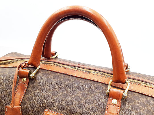 CELINE 4-Piece Set Macadam Pattern Leather Vintage Boston Bag Tote Bag Boston Bag