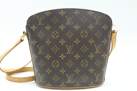 LOUIS VUITTON Monogram Drouot Shoulder Bag