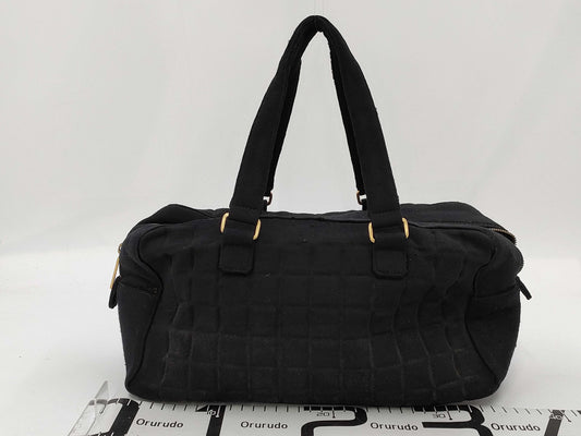 CHANEL Chocolate Bar Boston Bag Tote Bag