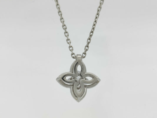 LOUIS VUITTON Aldant Flower Diamond Pt950 9.0g Necklace