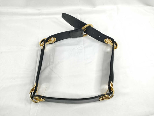 Salvatore Ferragamo Belt Chain Leather Belt