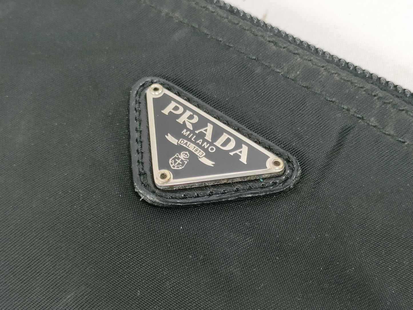 PRADA Nylon Black Pouch Pouch