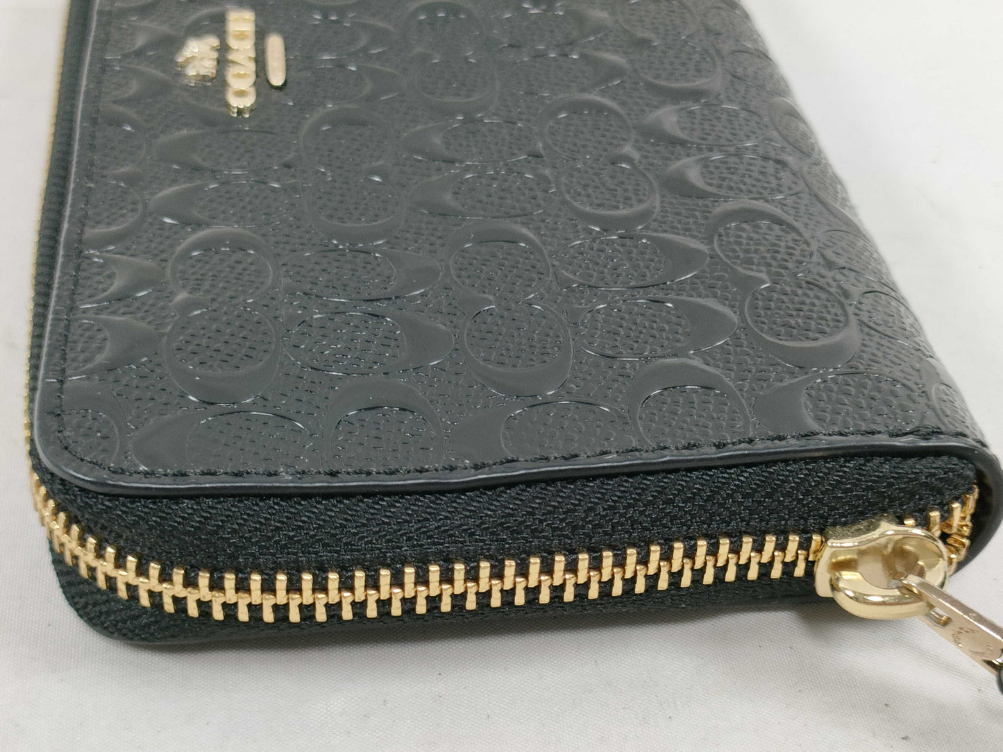 COACH Signature Round Zipper Long Wallet Wallet