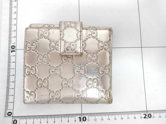 GUCCI Gucci Sima Gucci Sima GG Silver Folding Wallet Wallet