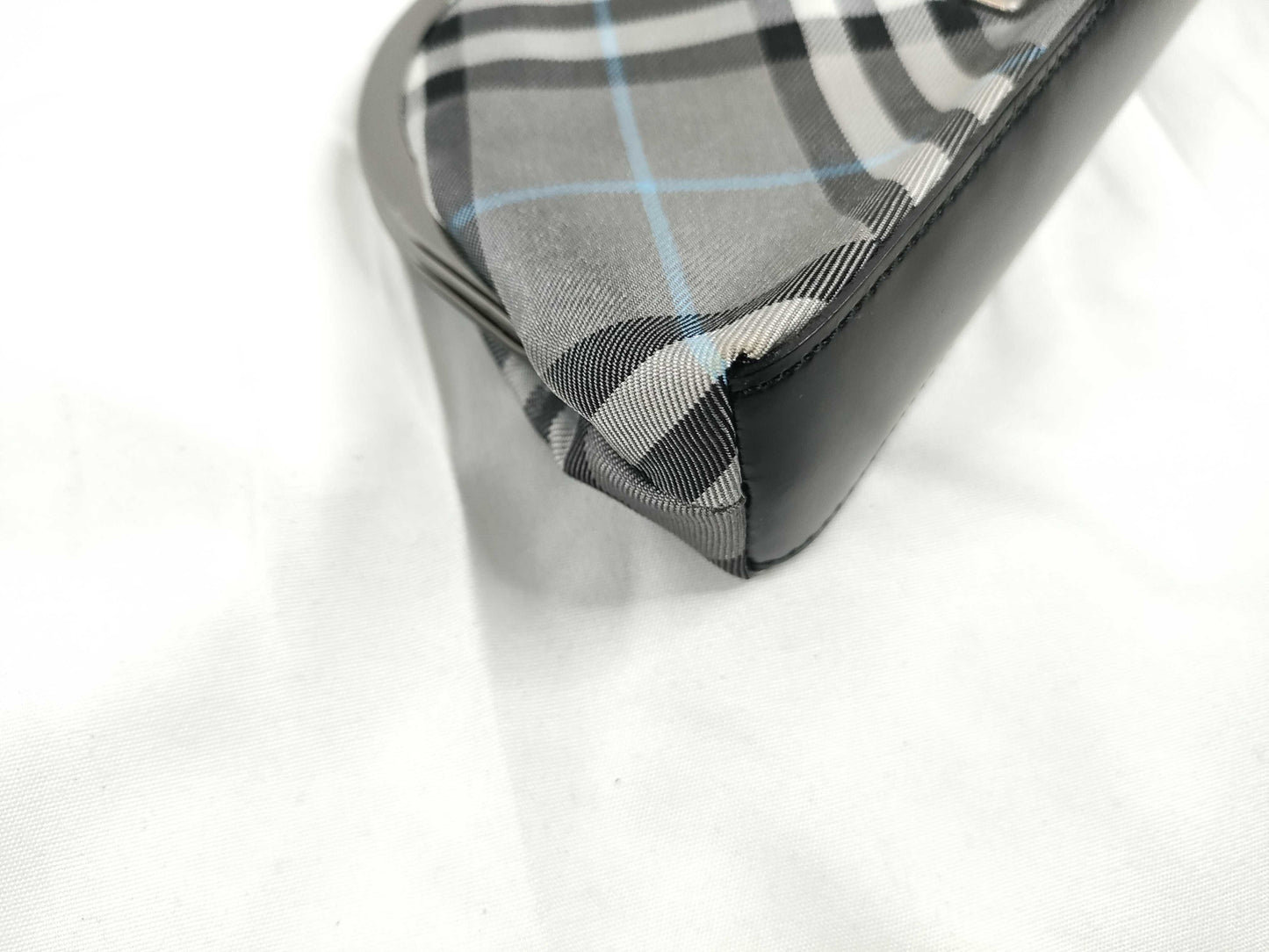 BURBERRY Check Pouch Garakuchi Pouch