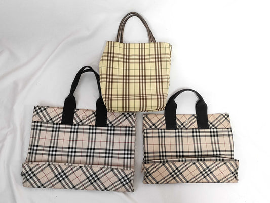 BURBERRY Bag Check 3-Piece Tote Bag