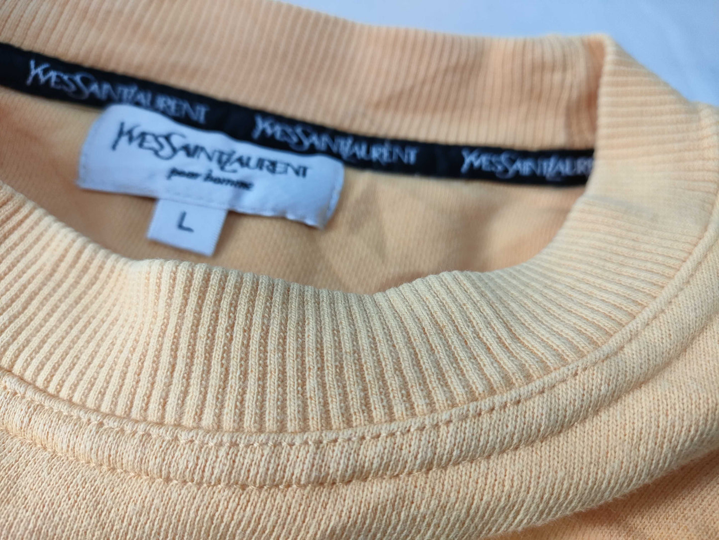 SAINT LAURENT Logo Embroidered Sweatshirt Top