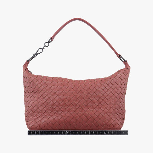 BOTTEGA VENETA Intrecciato Red Lambskin B01155270G Shoulder Bag