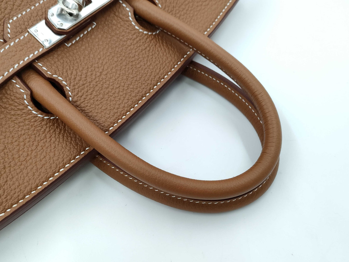 HERMES Birkin 25 Togo Gold SV Hardware K-Engraved Handbag