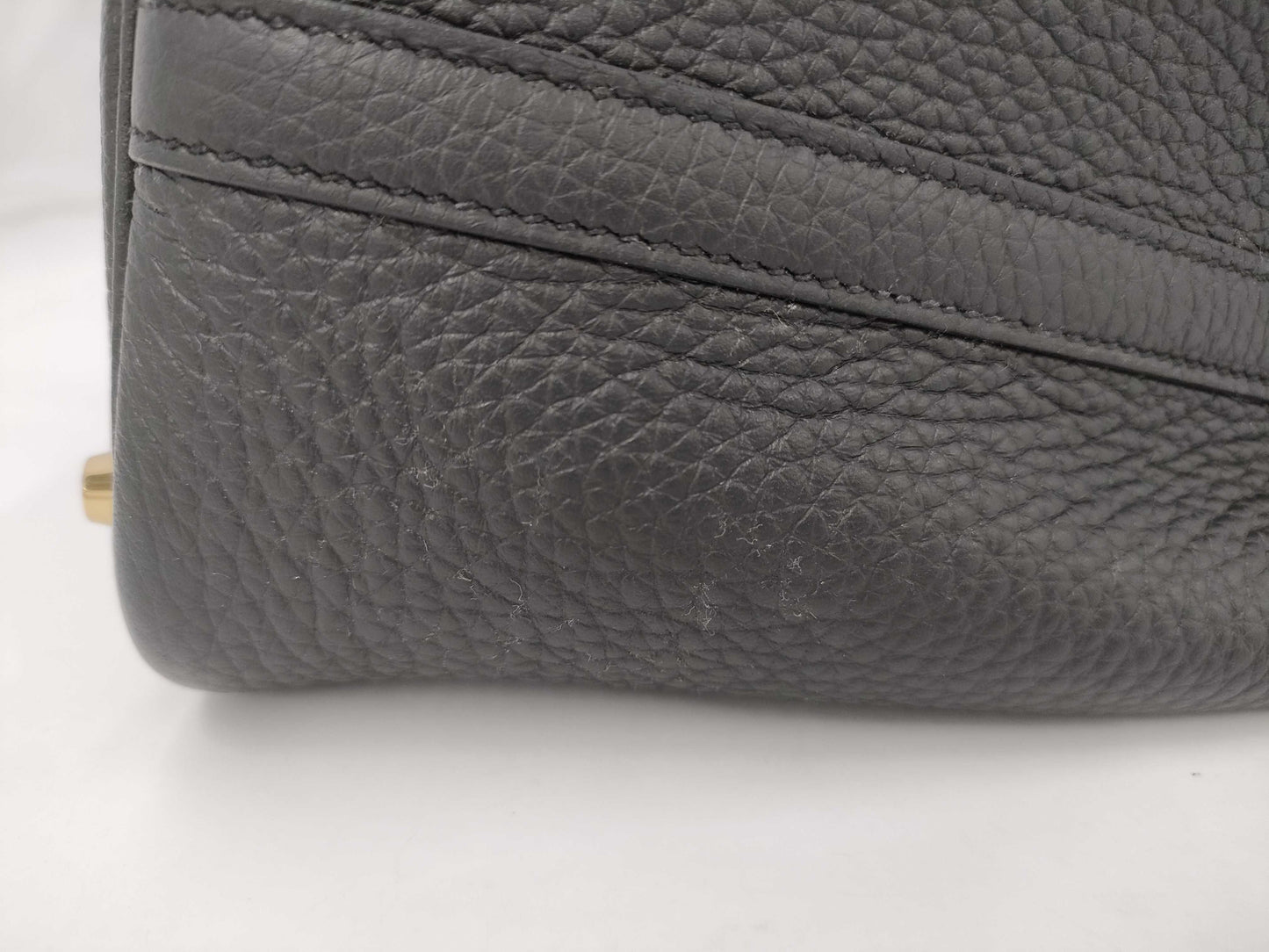 HERMES Picotin Lock PM Tryon Clemence Black GP K Engraved Handbag