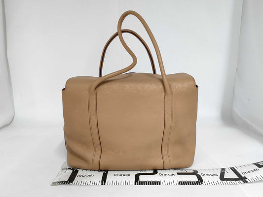 HERMES Initial Triyon Clemence Tabakcamel SS Bag