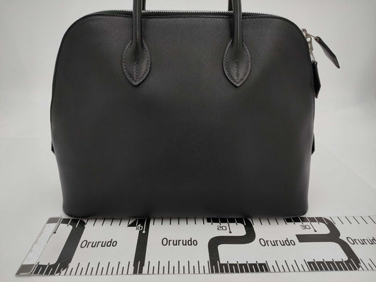 HERMES Boride 1923 31 Vo-Swift Black SS □I Engraved Handbag