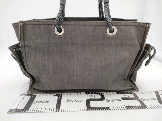 LOEWE Shopper Tote Denim Black SS Tote Bag