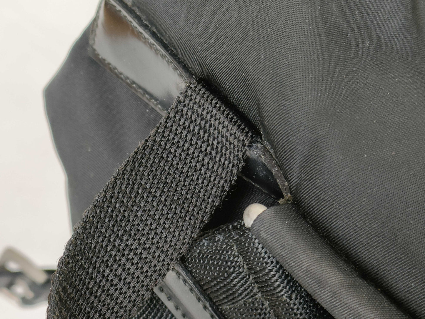 PRADA Nylon PRADA Nylon Rucksack Black Front Double Pocket W29cm Rucksack