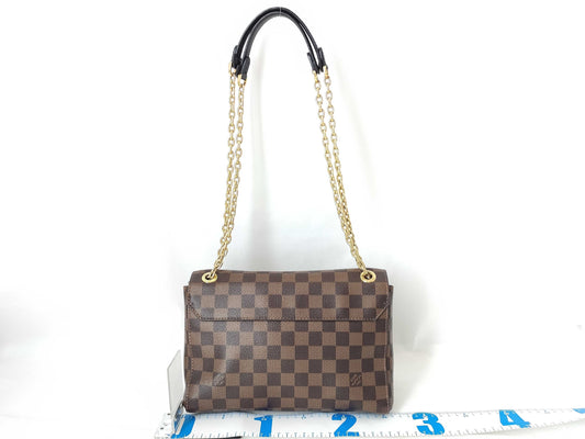 LOUIS VUITTON Damier LV Damier Vavin PM Chain Shoulder Bag N40113 Even/Cream Shoulder Bag