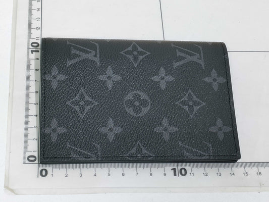 LOUIS VUITTON Monogram Monogram Eclipse Couverture Pass Pole NM M64501 RFID Card Case, Pass Case, Business Card Holder