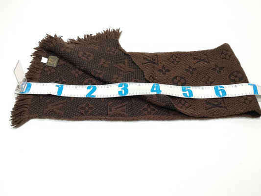 LOUIS VUITTON Monogram Echarpe Logomania Monogram M72241 Marron Muffler