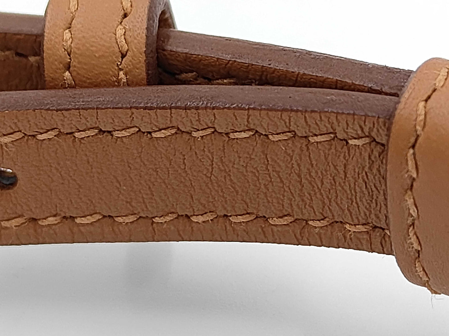 HERMES Knap-to-Go Grizzly/Swift Chamois/Gold W-Engraved Shoulder Bag