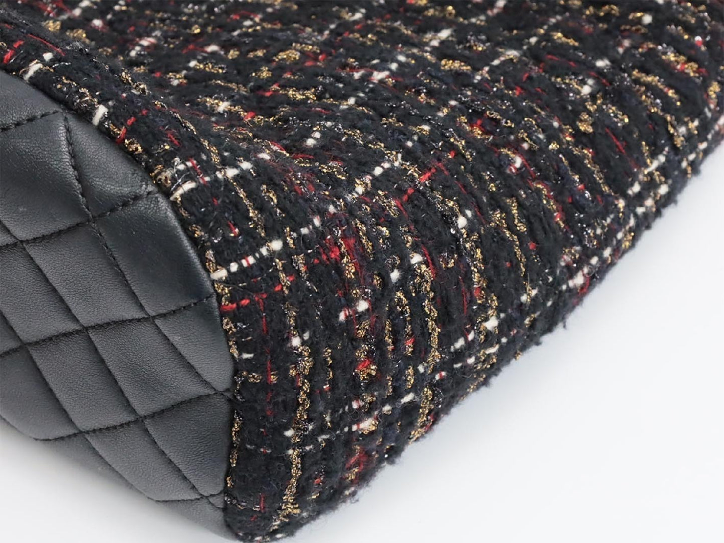 CHANEL Tweed Lambskin Matlasse Backpack 28th Rucksack