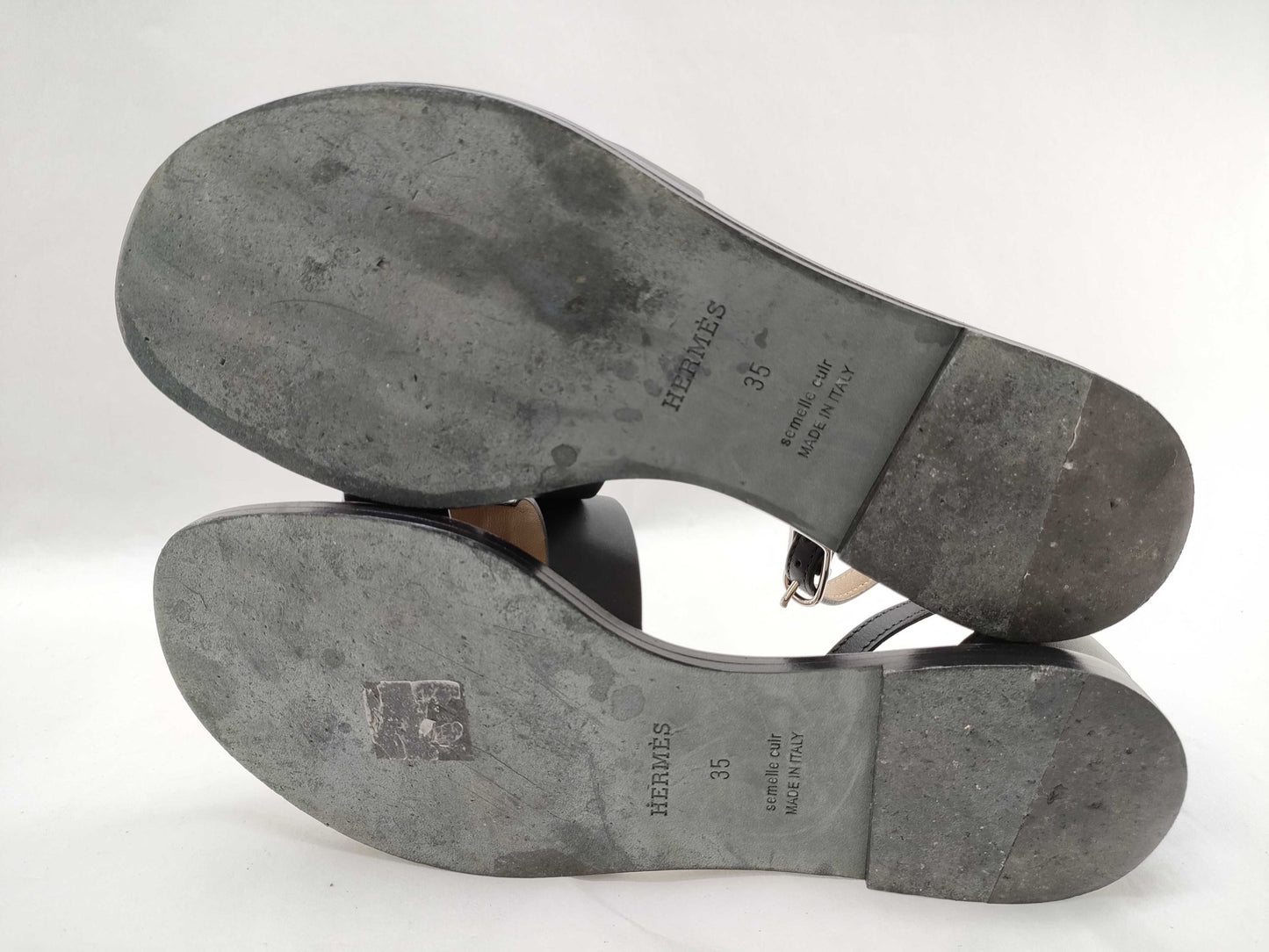 HERMES HERMES Santorini Strap Sandals 35 Sandals