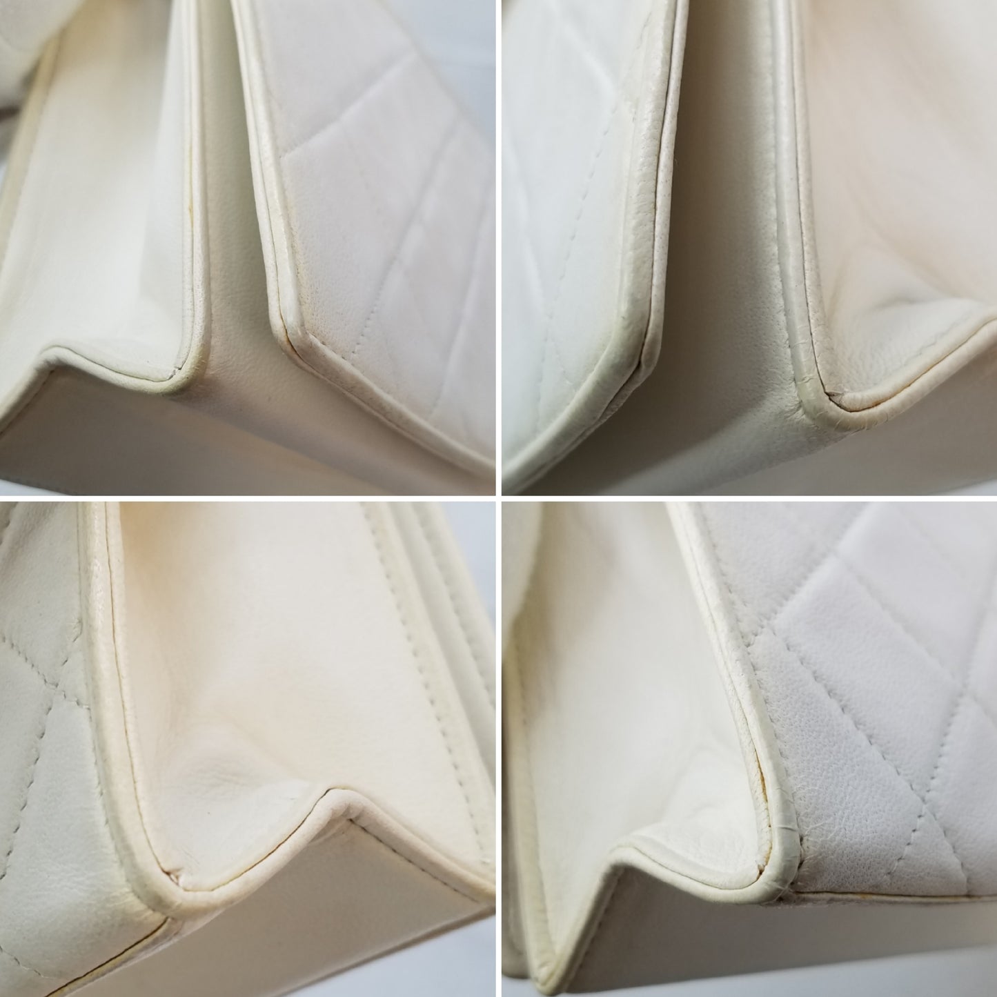 CHANEL CHANEL Cocomark Matrasse Chain Shoulder Bag White Seal with Card 1st Shoulder Bag