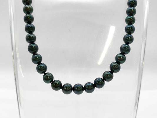 Colored stone diameter approx. 7.5-8.0mm SV 36.1g necklace