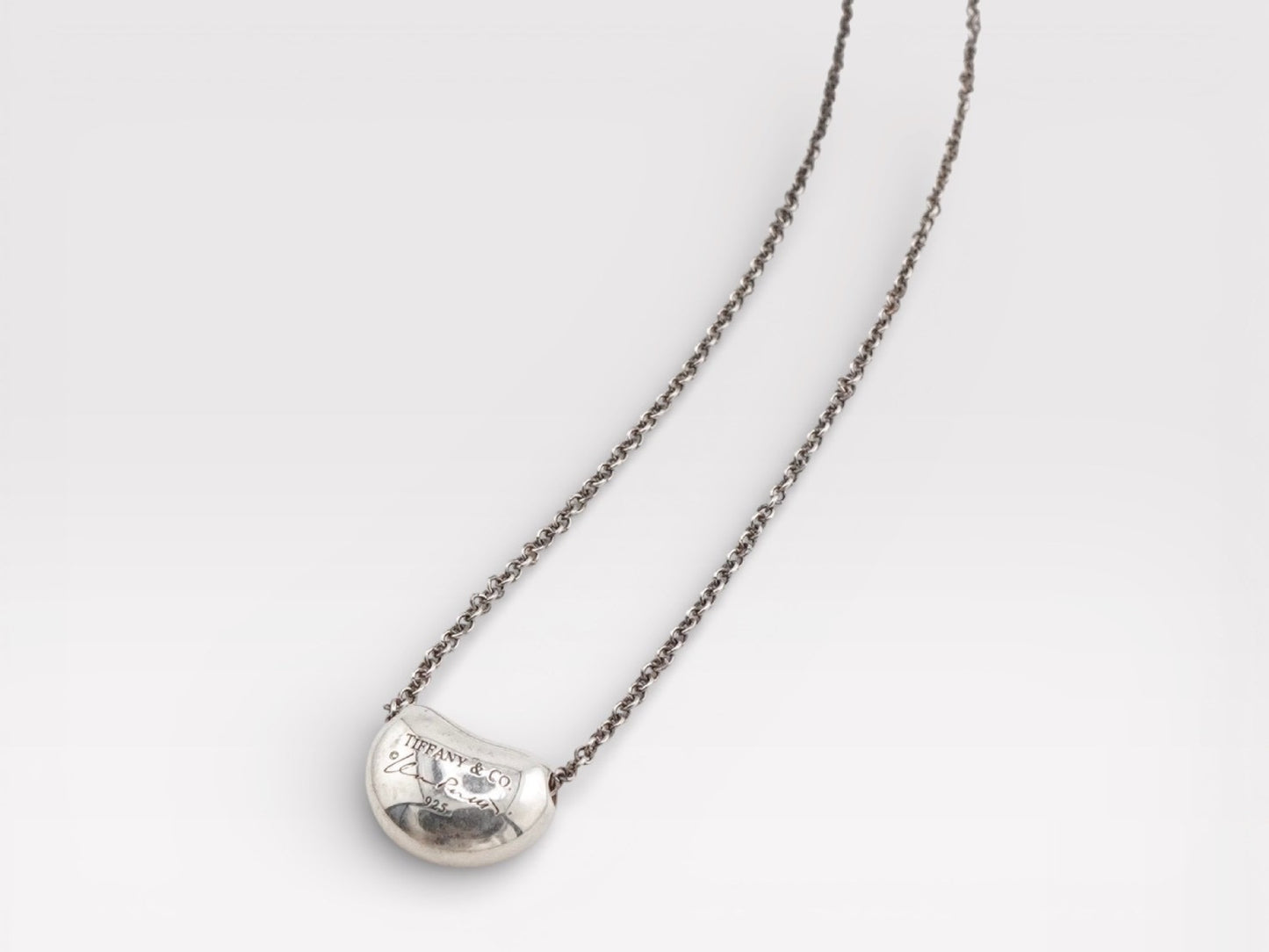Tiffany&Co. Tiffany Bean Silver 925 Necklace